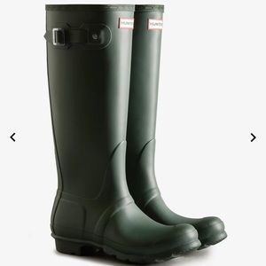 LIKE NEW Womens Original Tall Hunter Rain Boots